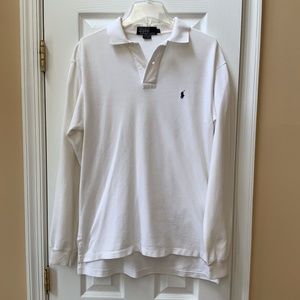 US Mens Long Sleeve Polo